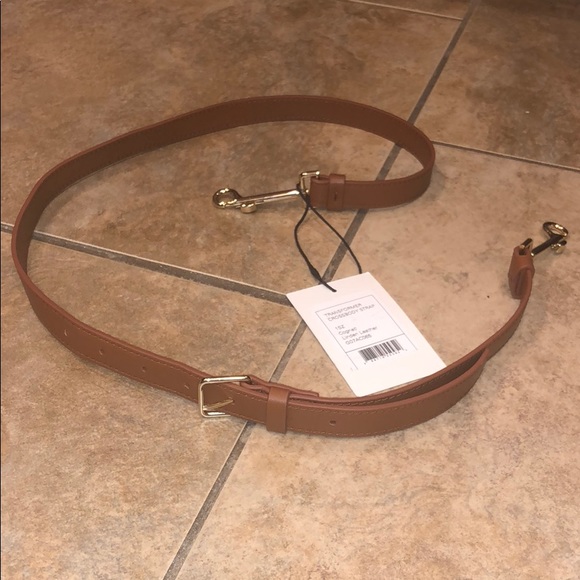 Theory Linden Leather Bag Strap (Cognac) - Picture 3 of 6